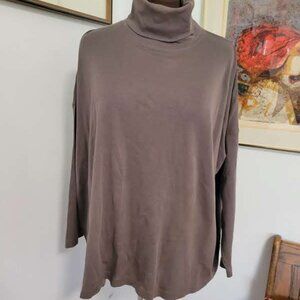 Eskandar One Size Taupe Sweatshirt Oversized European Look
